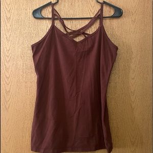 maurices criss cross neck camisole